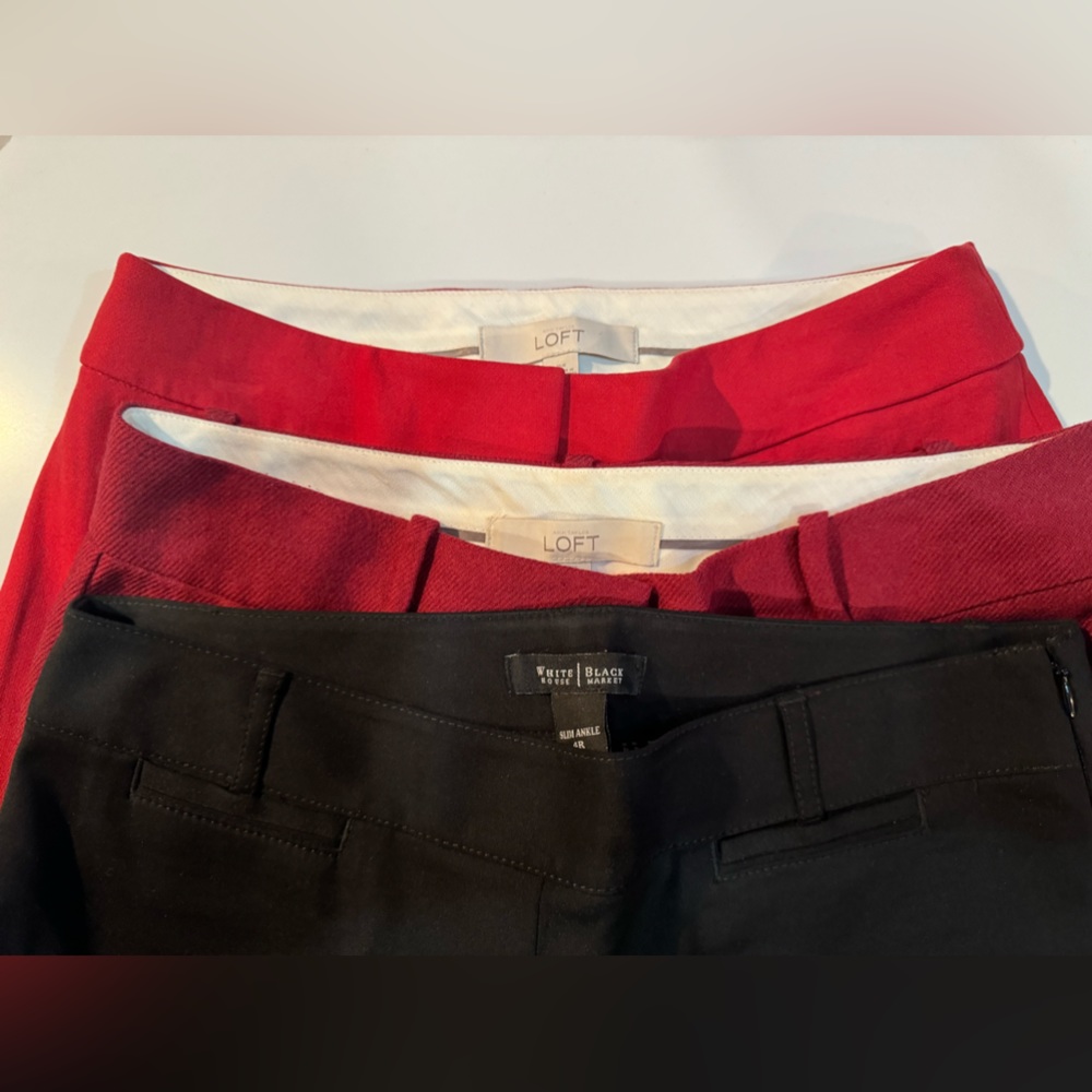 LOT of 8 pairs of like new WHBM, Ann Taylor, INC and LOFT Dress pants! Save NOW!